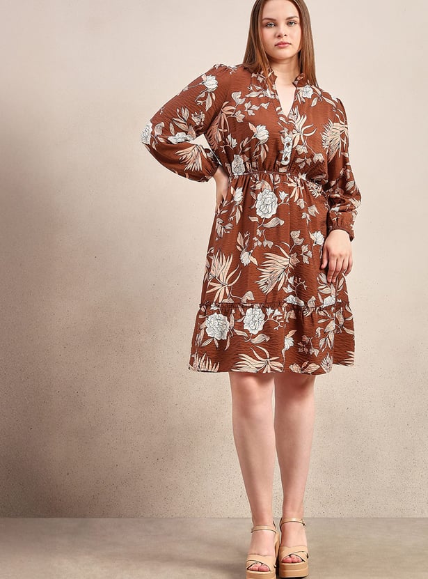 VERO MODA Floral Print A-line Dress