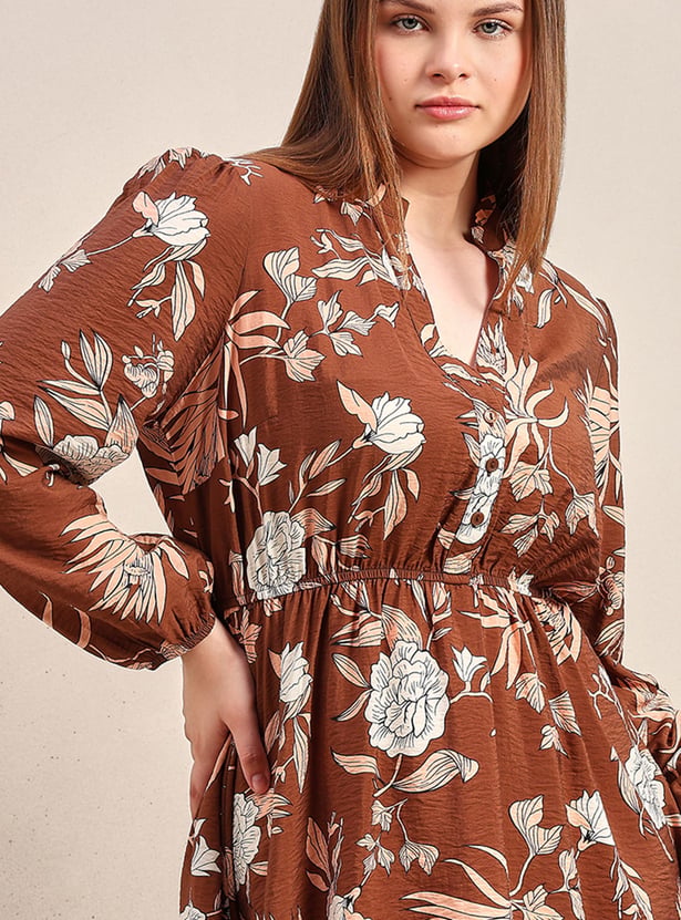 VERO MODA Floral Print A-line Dress