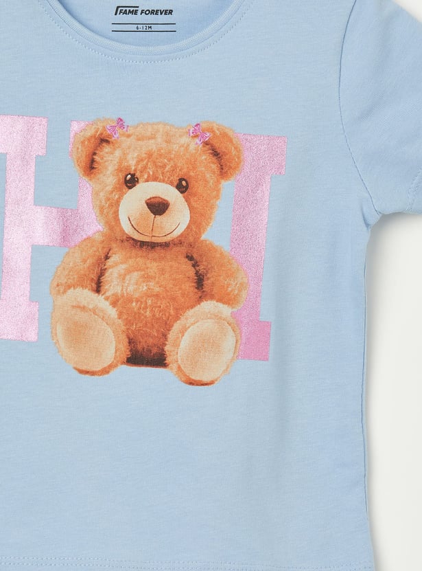 FAME FOREVER Girls Graphic Print T-shirt