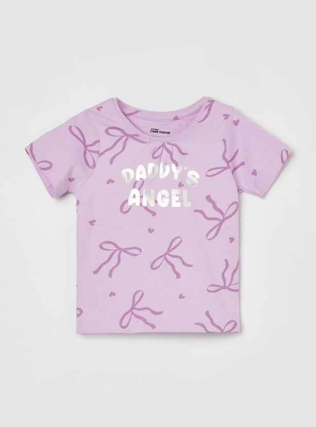 FAME FOREVER Girls Printed T-shirt