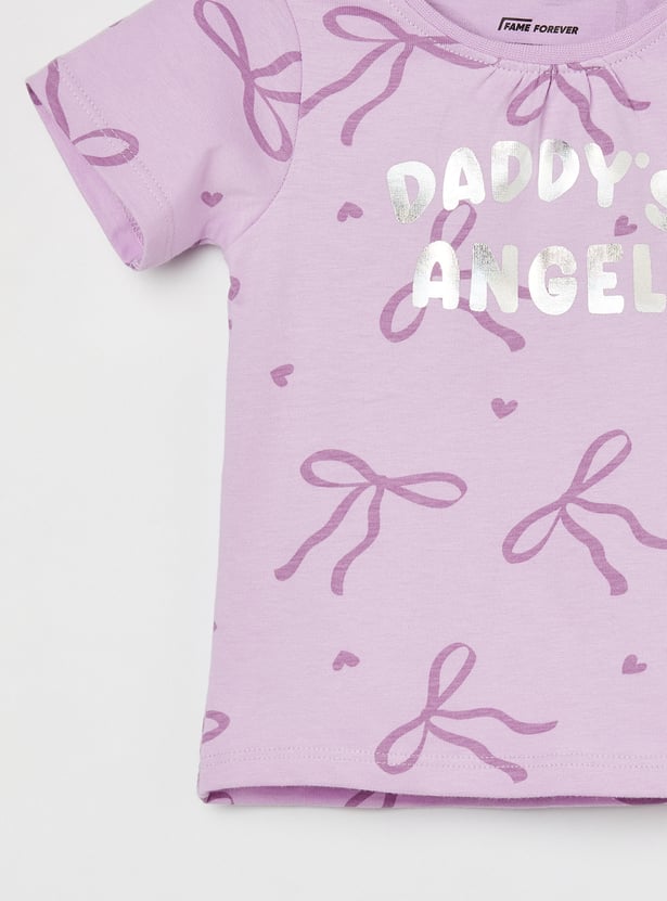 FAME FOREVER Girls Printed T-shirt