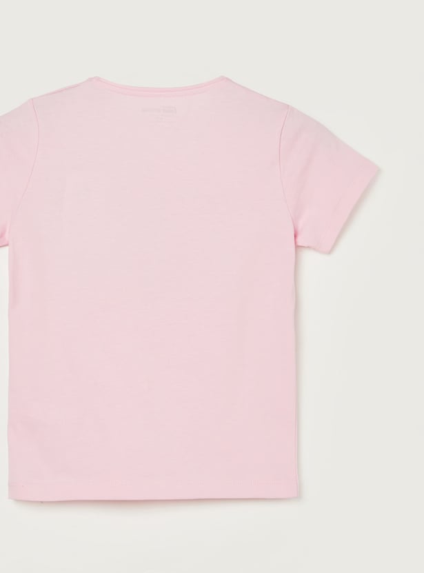 FAME FOREVER Girls Graphic Print T-shirt