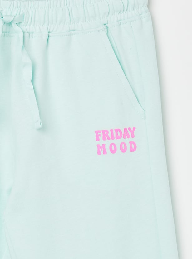 FAME FOREVER Girls Solid Track Pants