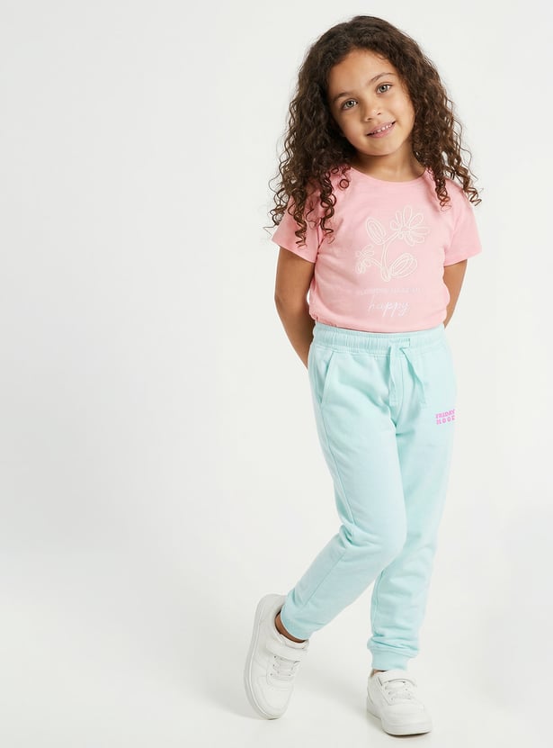 FAME FOREVER Girls Solid Track Pants