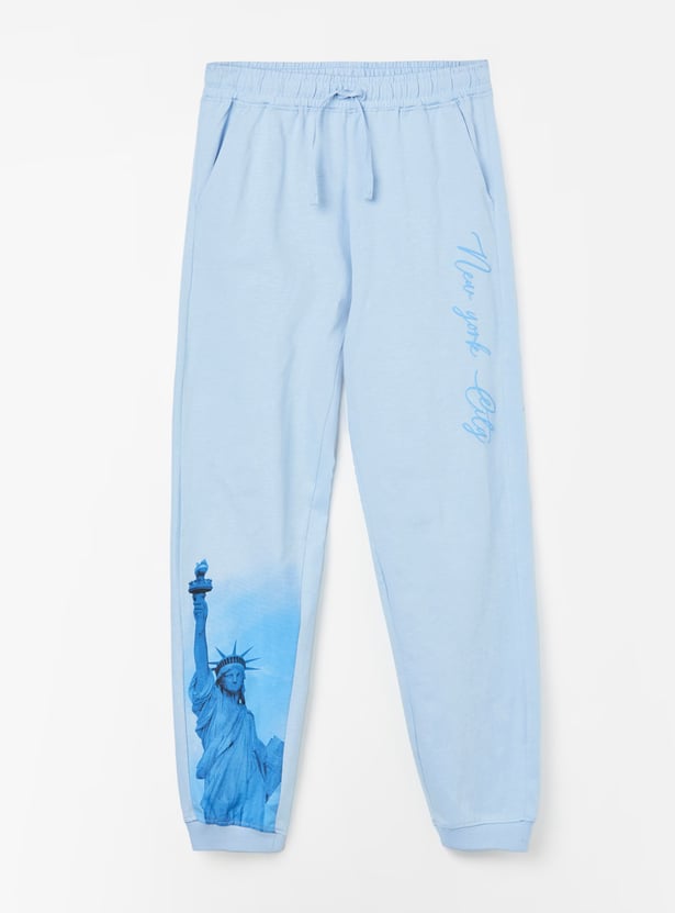 FAME FOREVER Girls Graphic Print Track Pants