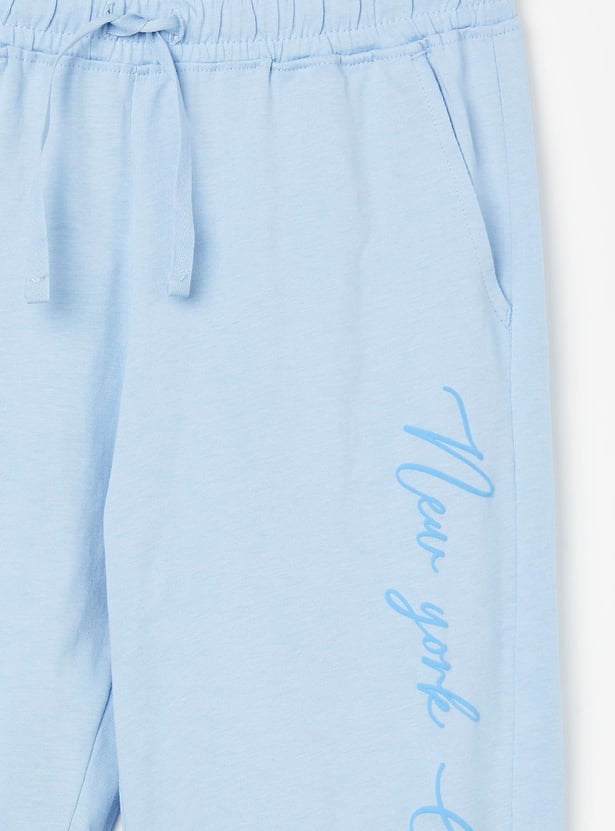 FAME FOREVER Girls Graphic Print Track Pants