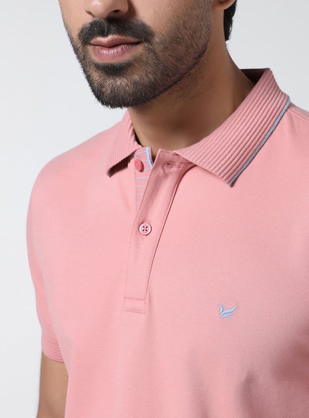 BLACKBERRYS CASUAL Ribbed Collar Polo T-shirt