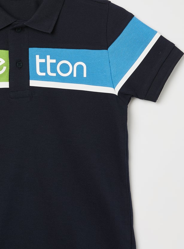 UNITED COLORS OF BENETTON Boys Printed Polo T-shirt
