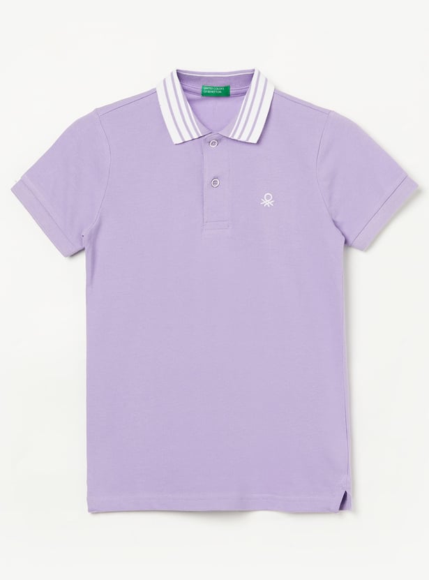 UNITED COLORS OF BENETTON Boys Solid Polo T-shirt
