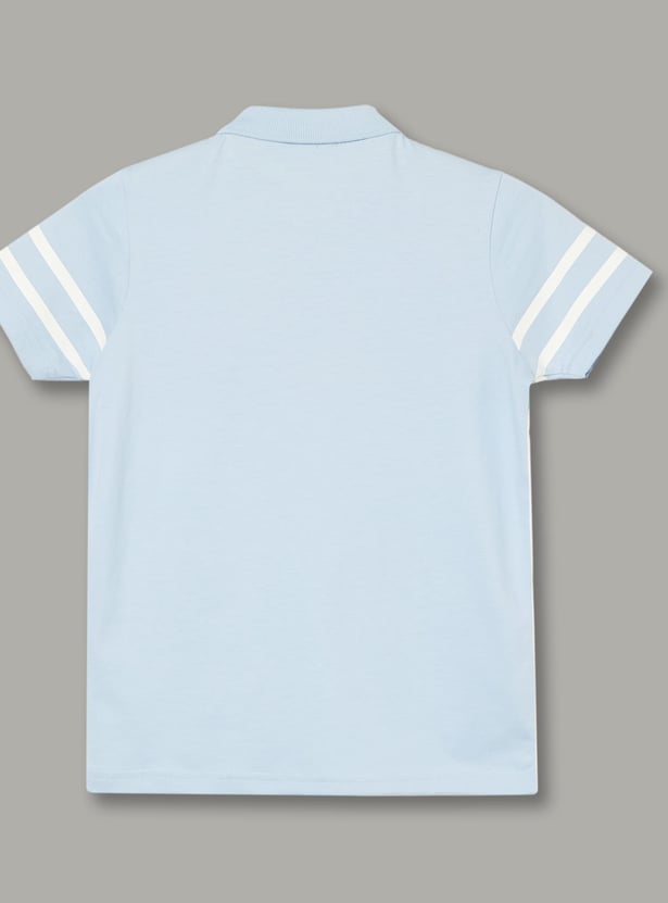 UNITED COLORS OF BENETTON Boys Colourblock Polo T-shirt