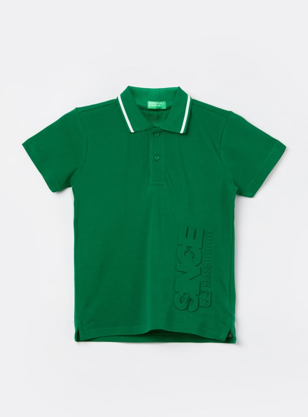 UNITED COLORS OF BENETTON Boys Solid Polo T-shirt