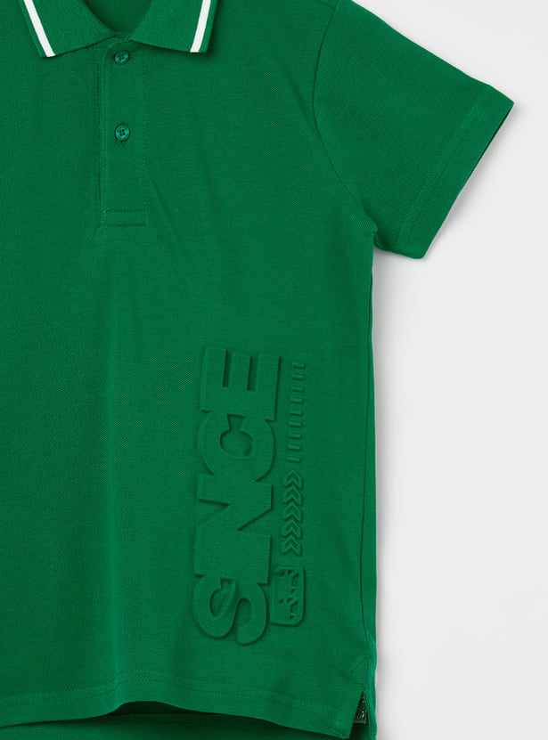 UNITED COLORS OF BENETTON Boys Solid Polo T-shirt