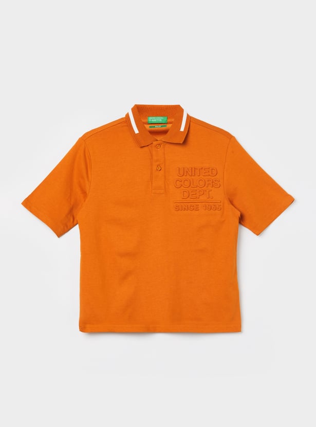 UNITED COLORS OF BENETTON Boys Solid Polo T-shirt