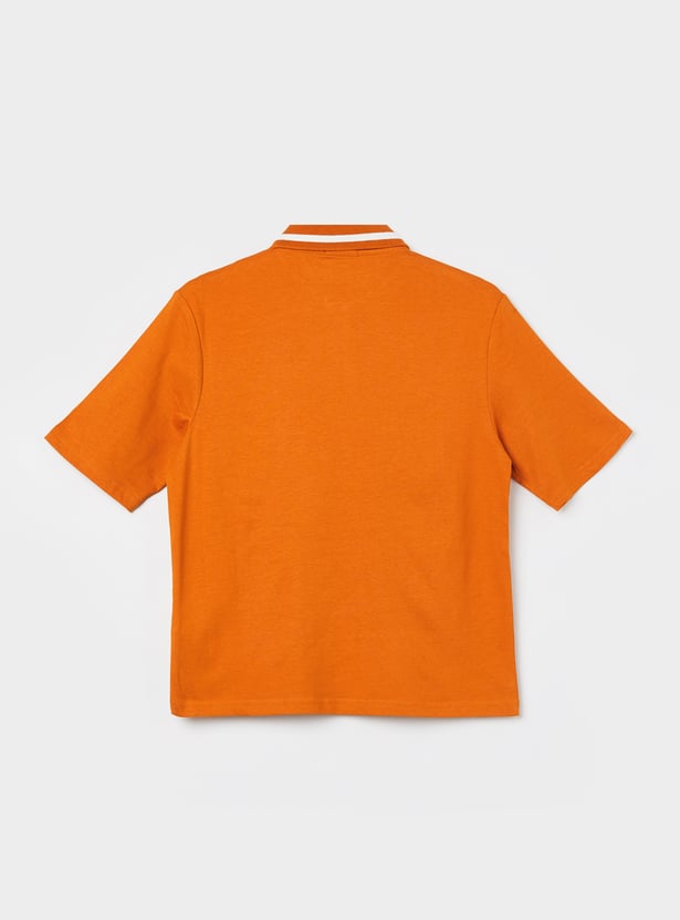UNITED COLORS OF BENETTON Boys Solid Polo T-shirt