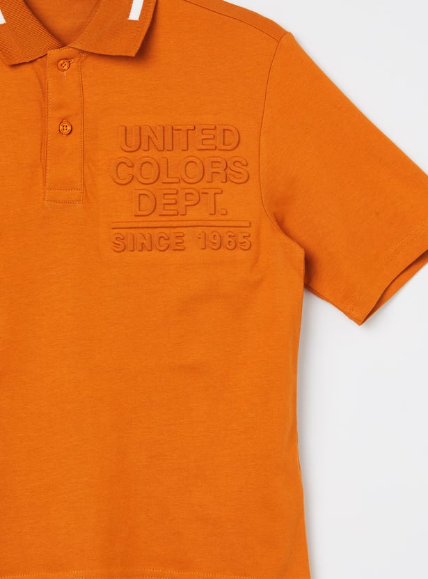 UNITED COLORS OF BENETTON Boys Solid Polo T-shirt