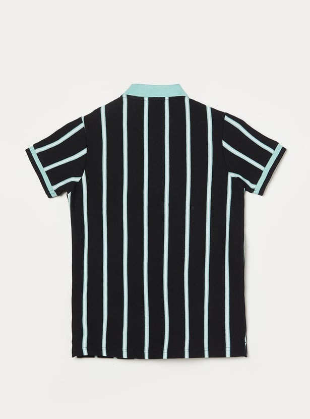 UNITED COLORS OF BENETTON Boys Striped Polo T-shirt