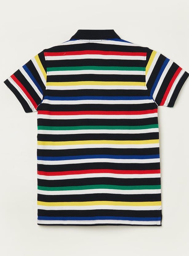 UNITED COLORS OF BENETTON Boys Striped Polo T-shirt