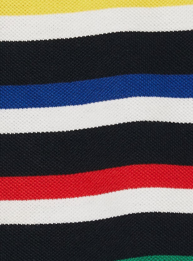 UNITED COLORS OF BENETTON Boys Striped Polo T-shirt