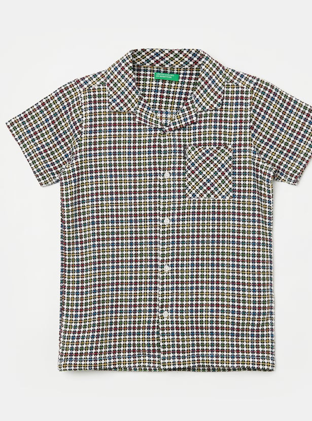 UNITED COLORS OF BENETTON Boys Checked Shirts