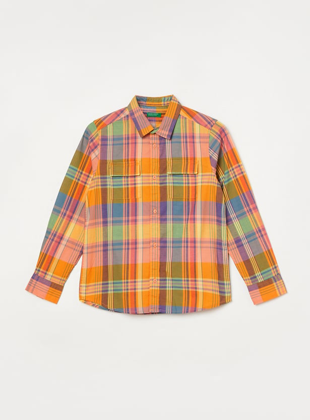 UNITED COLORS OF BENETTON Boys Checked Shirt