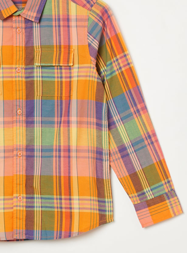 UNITED COLORS OF BENETTON Boys Checked Shirt