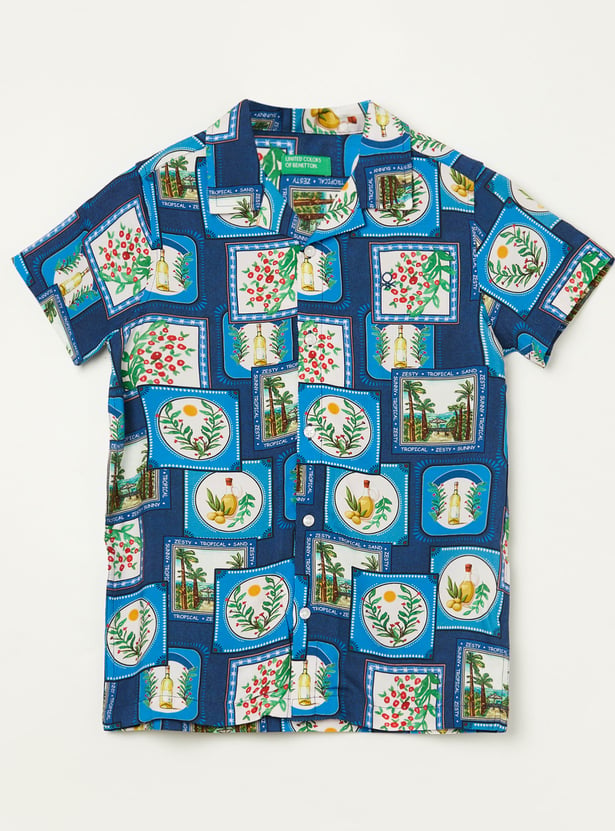 UNITED COLORS OF BENETTON Boys Printed Shirt