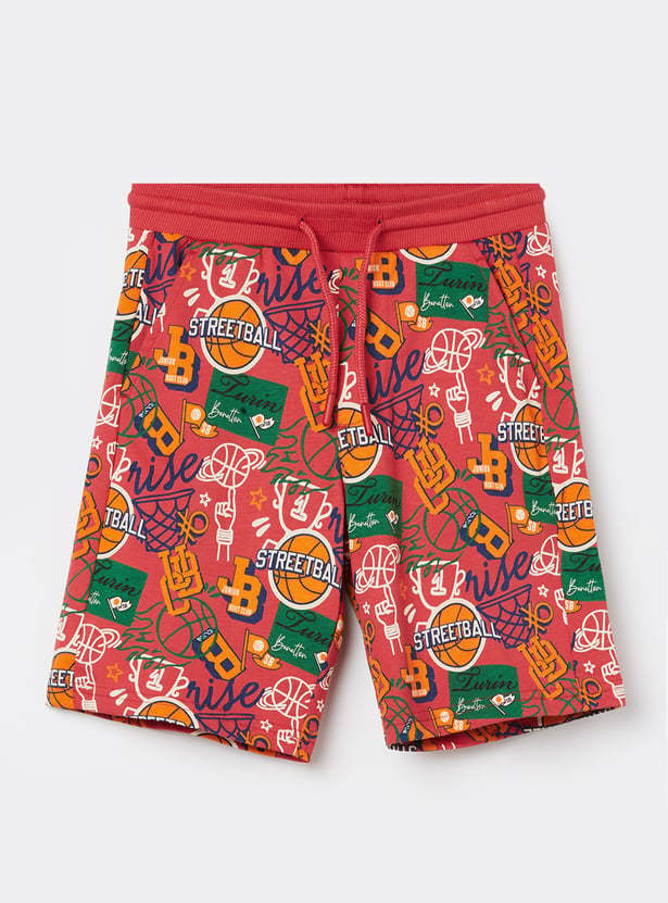 UNITED COLORS OF BENETTON Boys Printed Regular Shorts