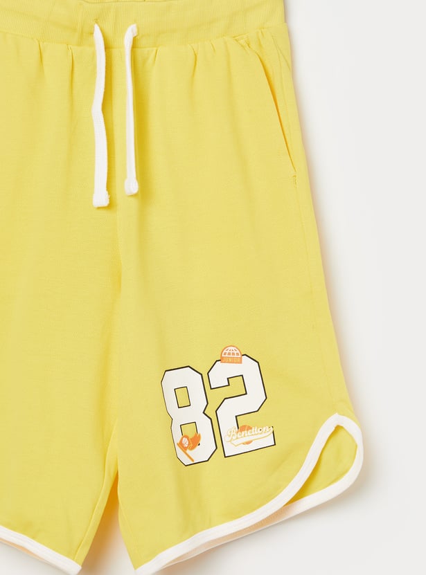 UNITED COLORS OF BENETTON Boys Graphic Print Shorts
