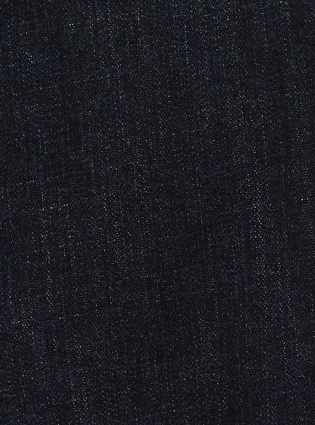 UNITED COLORS OF BENETTON Boys Medium Wash Regular Heavy Distress Jeans