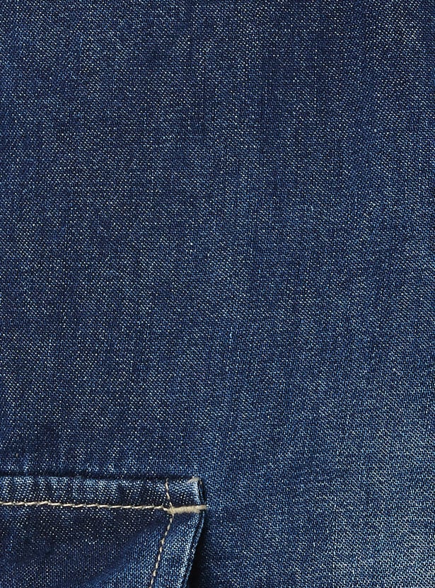 UNITED COLORS OF BENETTON Boys Light Wash Regular Cargo Jeans