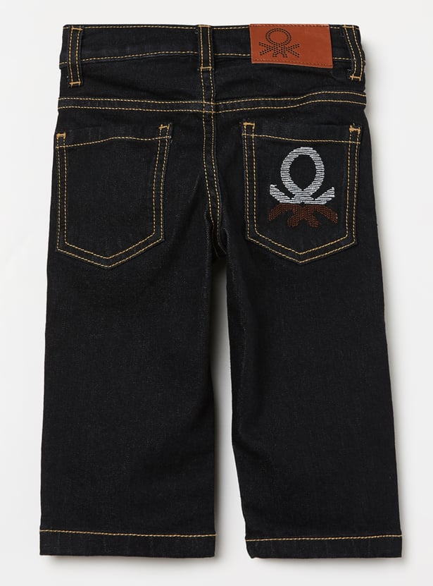 UNITED COLORS OF BENETTON Boys Medium Wash Regular Jeans