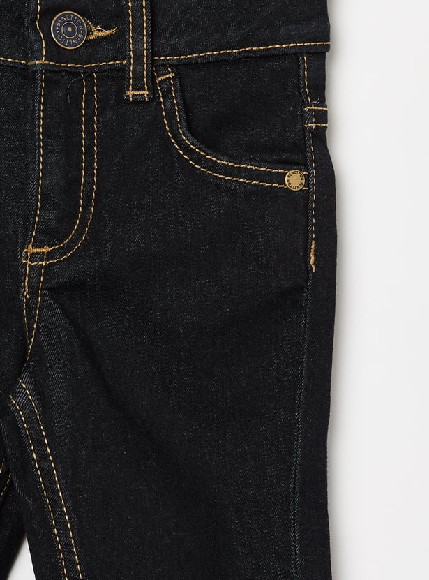UNITED COLORS OF BENETTON Boys Medium Wash Regular Jeans
