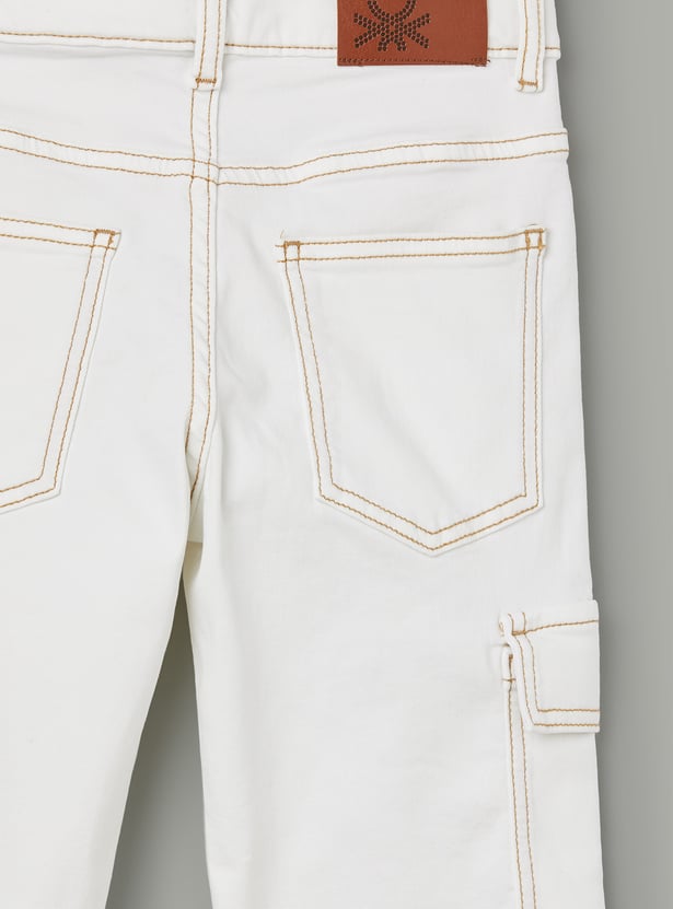 UNITED COLORS OF BENETTON Boys Medium Wash Regular Fit Jeans