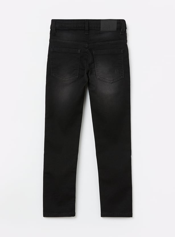 UNITED COLORS OF BENETTON Boys Washed Slim Fit Jeans