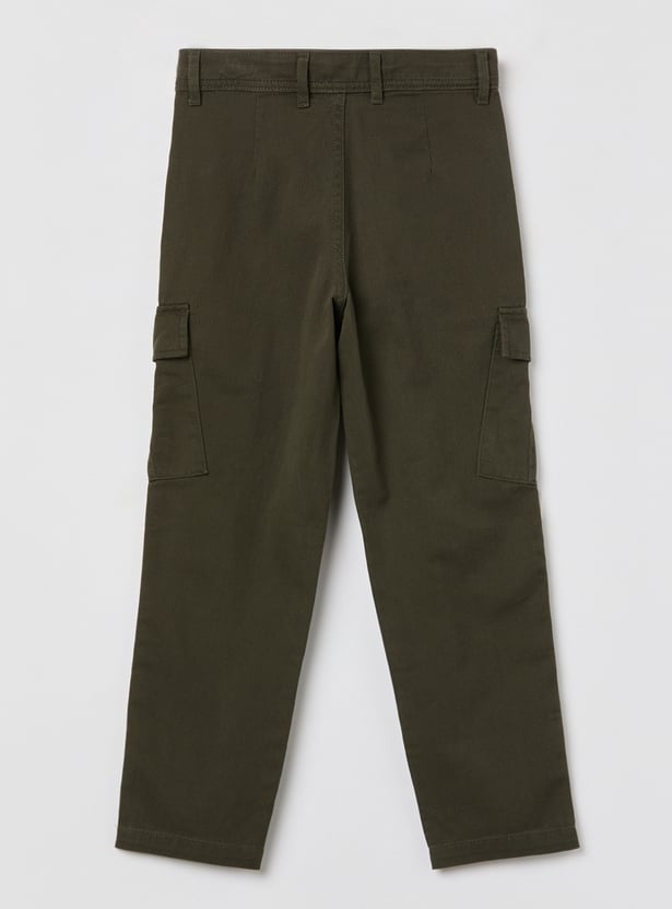 UNITED COLORS OF BENETTON Boys Solid Cargo Trousers