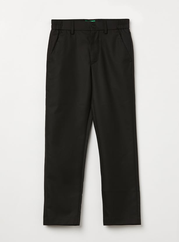 UNITED COLORS OF BENETTON Boys Solid Trousers