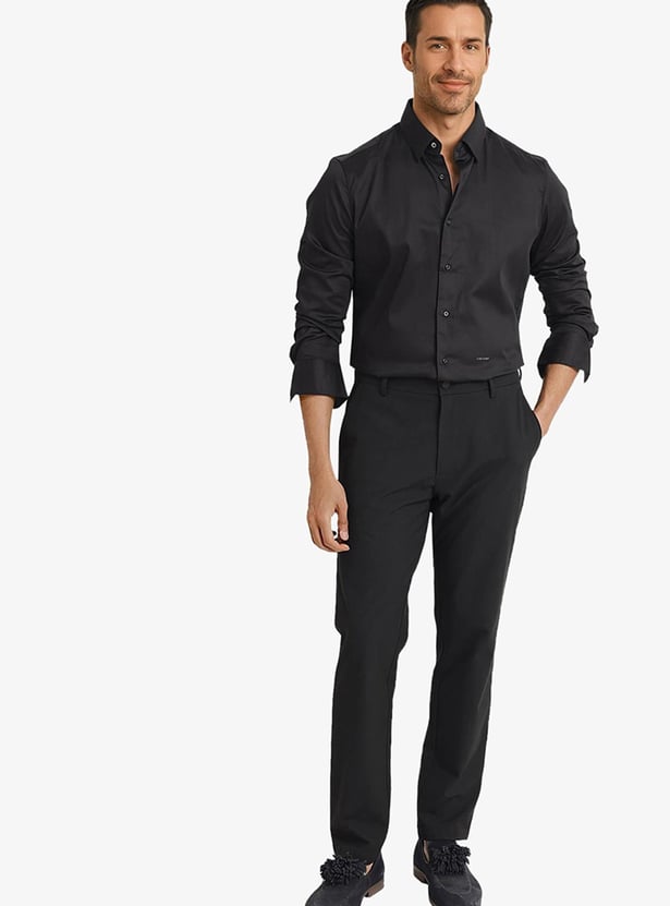 RARE RABBIT Solid Regular Fit Shirt