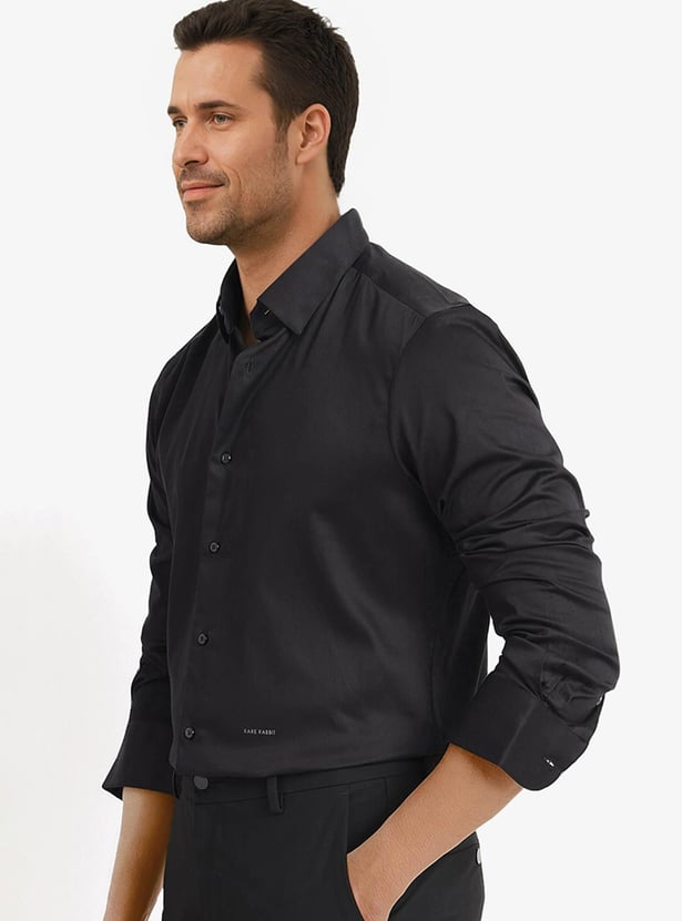 RARE RABBIT Solid Regular Fit Shirt