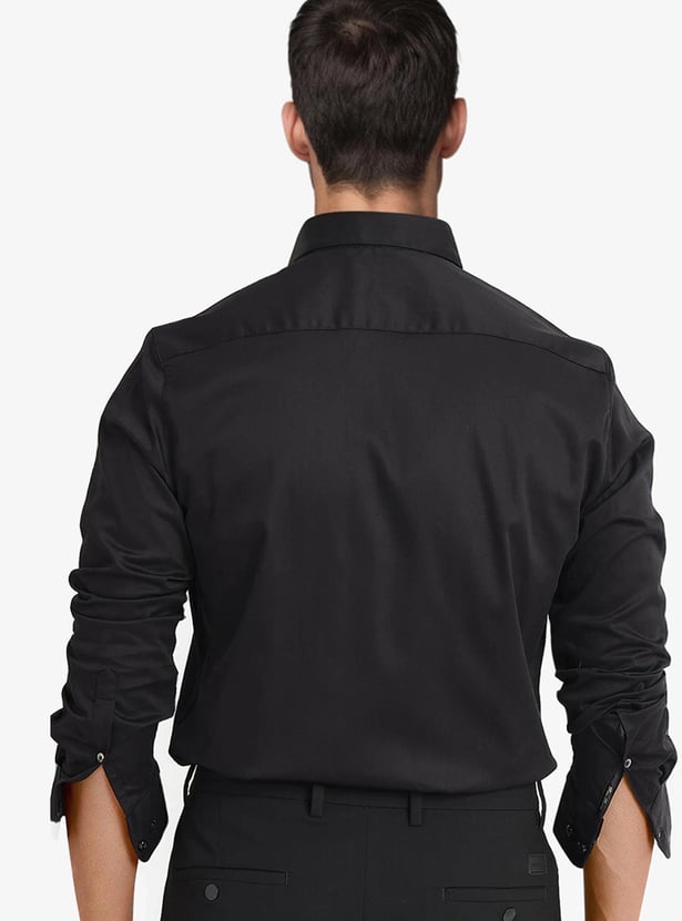 RARE RABBIT Solid Regular Fit Shirt