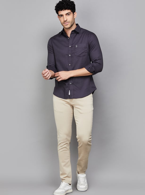 US POLO ASSN Solid Regular Fit Shirt