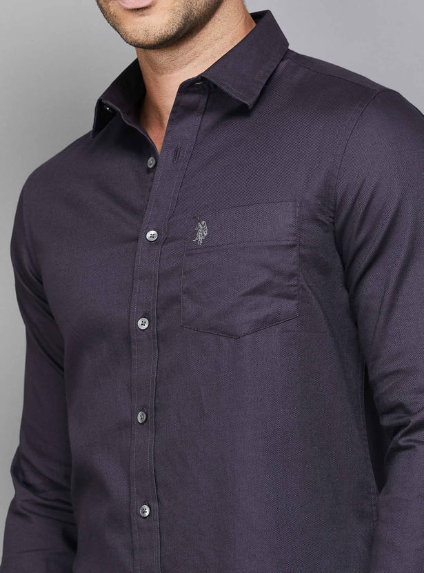 US POLO ASSN Solid Regular Fit Shirt