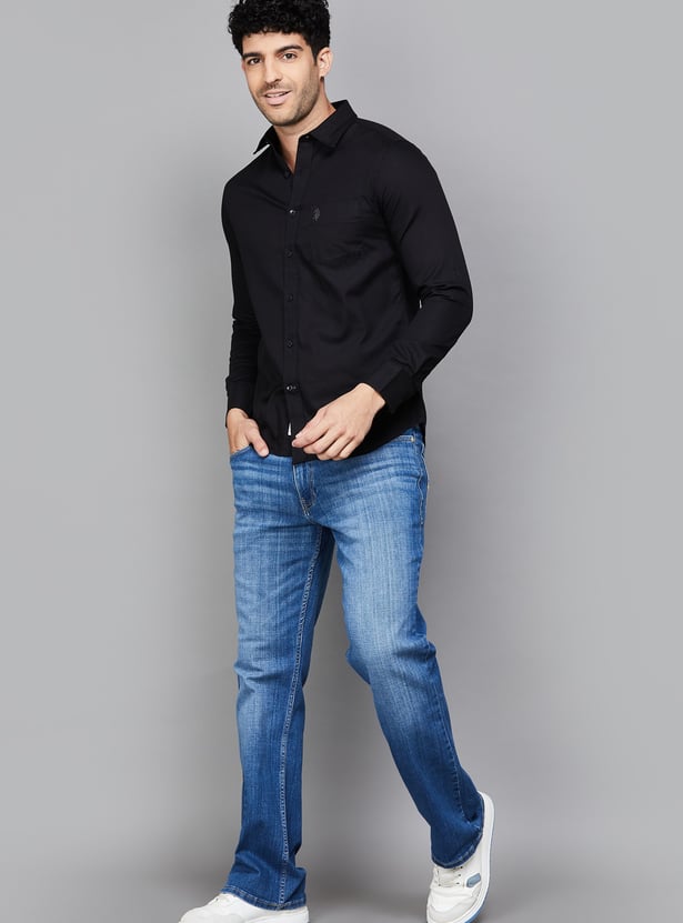 US POLO ASSN Solid Regular Fit Shirt