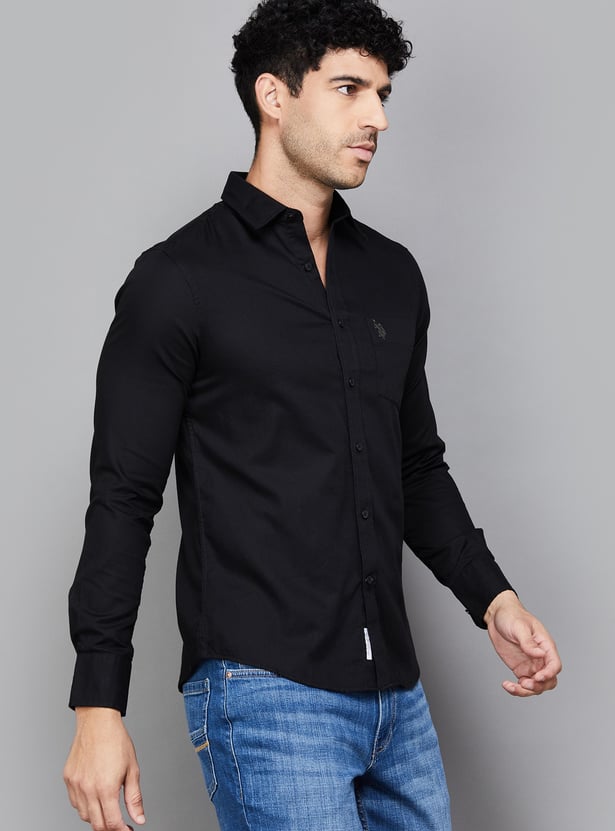 US POLO ASSN Solid Regular Fit Shirt