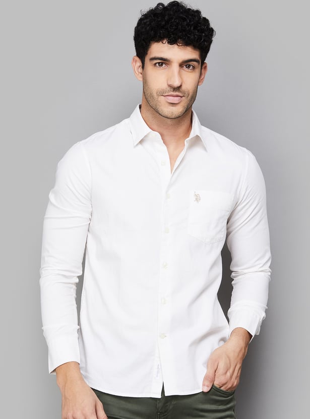 US POLO ASSN Solid Regular Fit Shirt