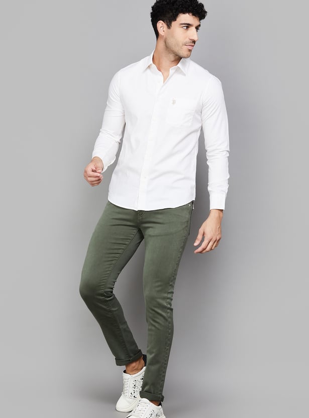 US POLO ASSN Solid Regular Fit Shirt