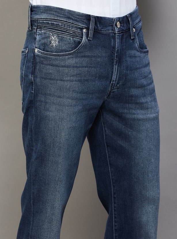 US POLO ASSN Washed Regular Straight Jeans