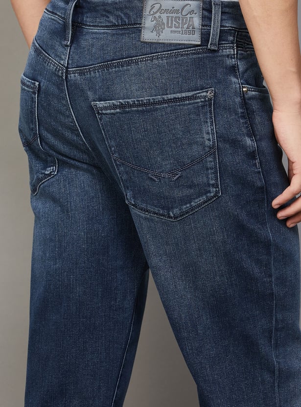US POLO ASSN Washed Regular Straight Jeans