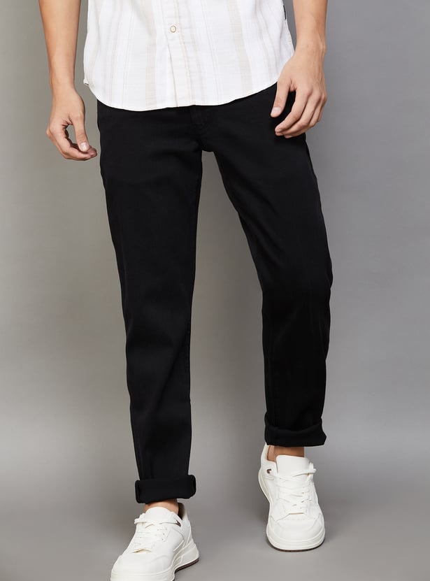 US POLO ASSN Solid Slim Tapered Jeans