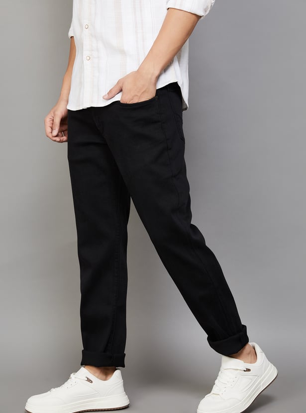 US POLO ASSN Solid Slim Tapered Jeans