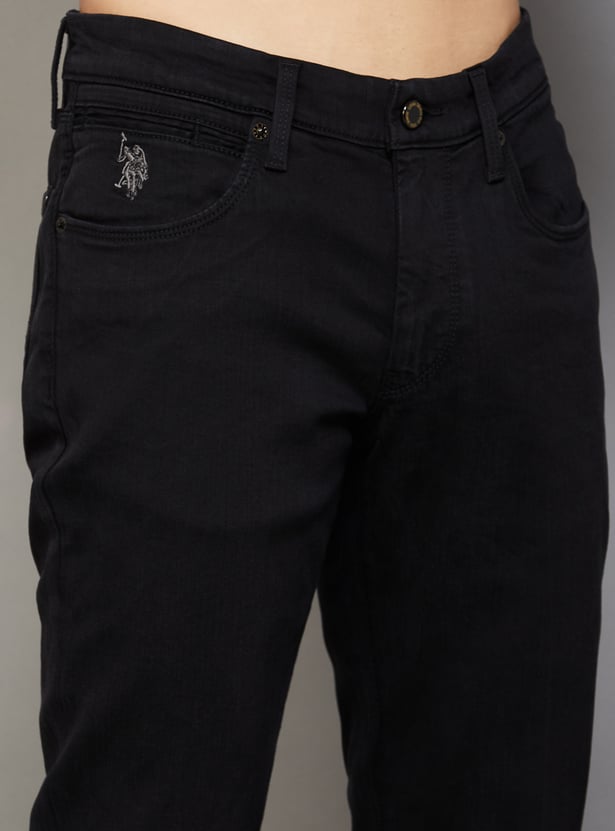 US POLO ASSN Solid Slim Tapered Jeans
